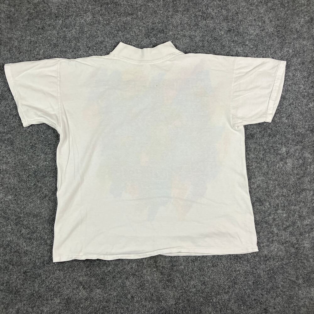 Vintage T-Shirt Mens Size XL White Multicolor Abstract Graphic Retro 90s - Picture 7 of 9